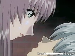 Porn anime with girl serving as a real sex to