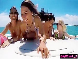 Slutty Babes Boat Party Leads Into Nasty Group Sex part 1