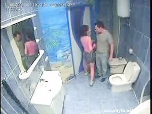 Couple Caught In Public Bathroom